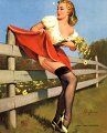 61onthefence by Gil Elvgren